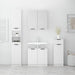 Set dulapuri de baie, 4 piese, alb, lemn prelucrat - WALTI WALTI