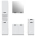Set dulapuri de baie, 4 piese, alb, lemn prelucrat - WALTI WALTI