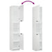 Set dulapuri de baie, 4 piese, alb, lemn prelucrat - WALTI WALTI