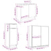 Set dulapuri de baie, 4 piese, gri sonoma, lemn prelucrat - WALTI WALTI