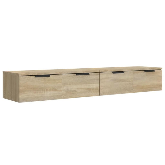 Dulapuri perete 2 buc, stejar sonoma 68x30x20 cm lemn prelucrat - WALTI WALTI
