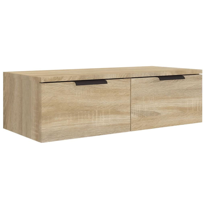 Dulapuri perete 2 buc, stejar sonoma 68x30x20 cm lemn prelucrat - WALTI WALTI