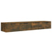 Dulapuri perete 2 buc. stejar afumat 68x30x20 cm lemn prelucrat - WALTI WALTI