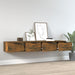 Dulapuri perete 2 buc. stejar afumat 68x30x20 cm lemn prelucrat - WALTI WALTI