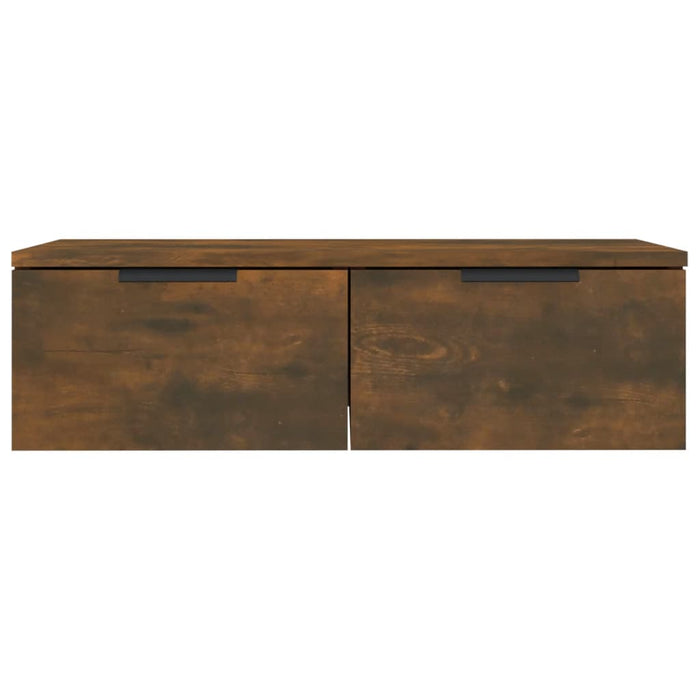 Dulapuri perete 2 buc. stejar afumat 68x30x20 cm lemn prelucrat - WALTI WALTI