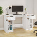 Birou cu dulap lateral, alb, lemn prelucrat - WALTI WALTI
