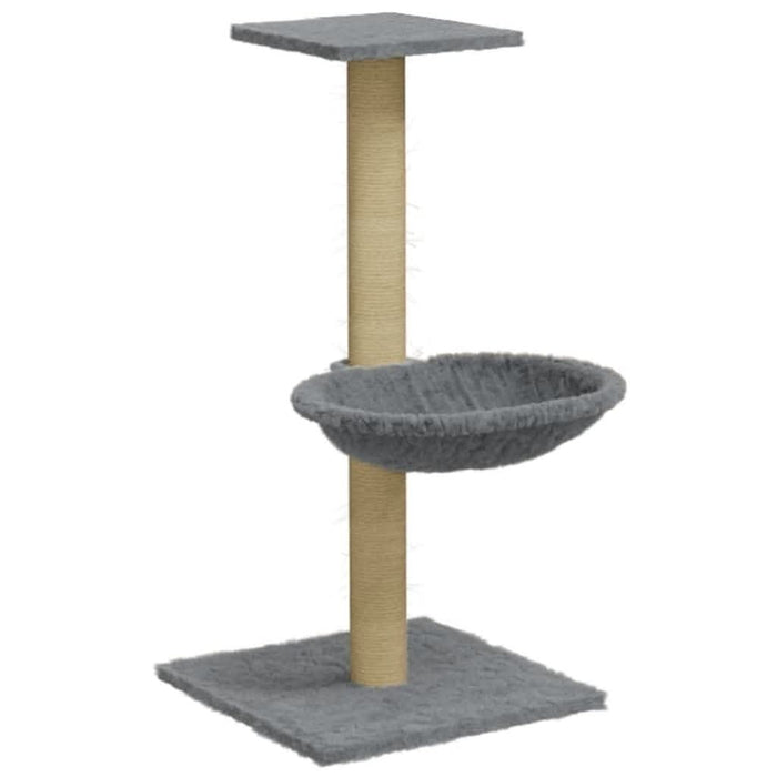 Ansamblu de pisici, stâlp din funie sisal, gri deschis, 74 cm - WALTI WALTI