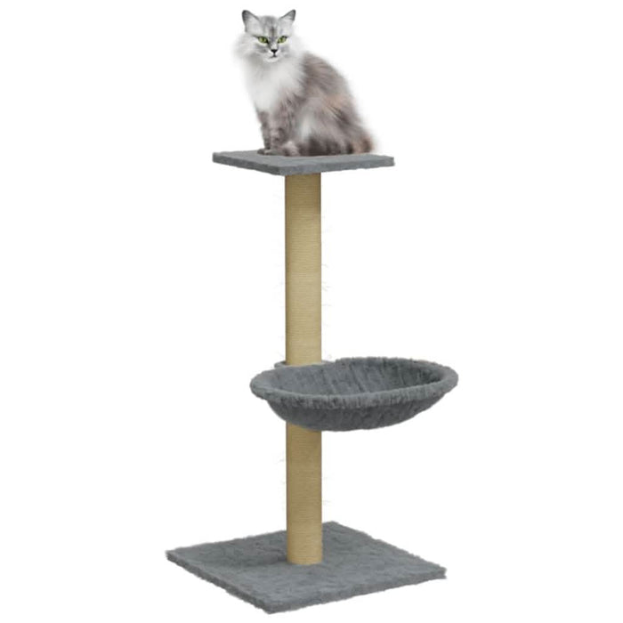 Ansamblu de pisici, stâlp din funie sisal, gri deschis, 74 cm - WALTI WALTI