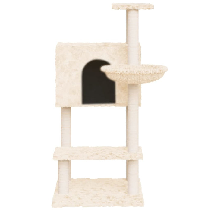 Ansamblu de pisici cu stâlpi din funie de sisal, crem, 108,5 cm - WALTI WALTI