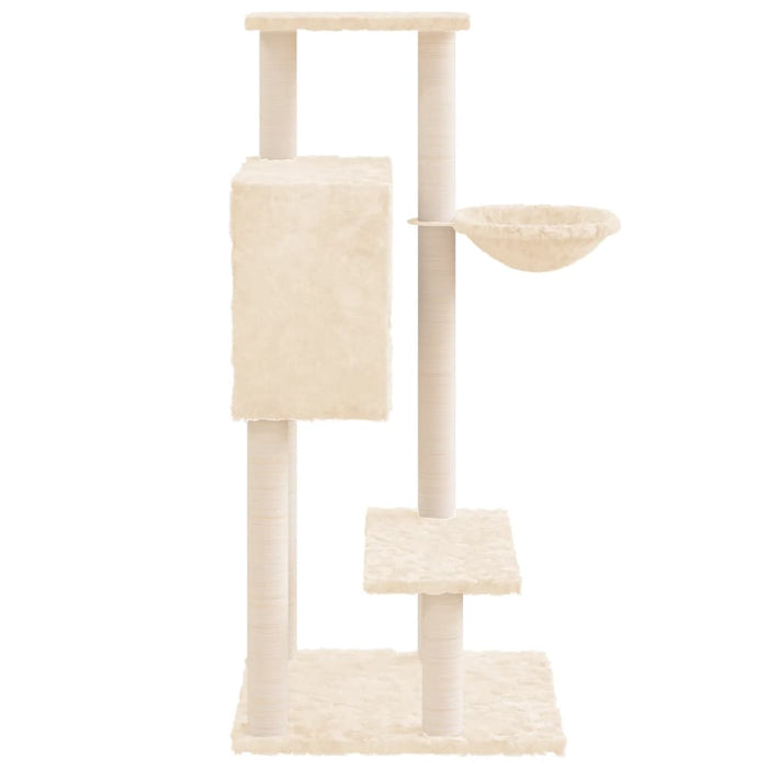 Ansamblu de pisici cu stâlpi din funie de sisal, crem, 108,5 cm - WALTI WALTI