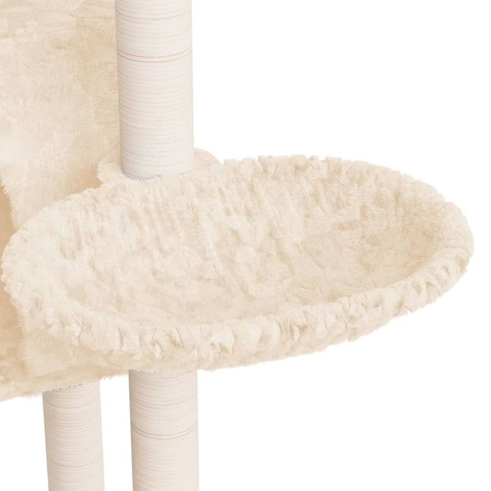 Ansamblu de pisici cu stâlpi din funie de sisal, crem, 108,5 cm - WALTI WALTI