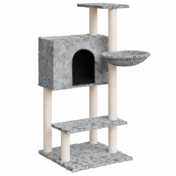 Ansamblu pisici, stâlpi din funie sisal, gri deschis, 108,5 cm - WALTI WALTI