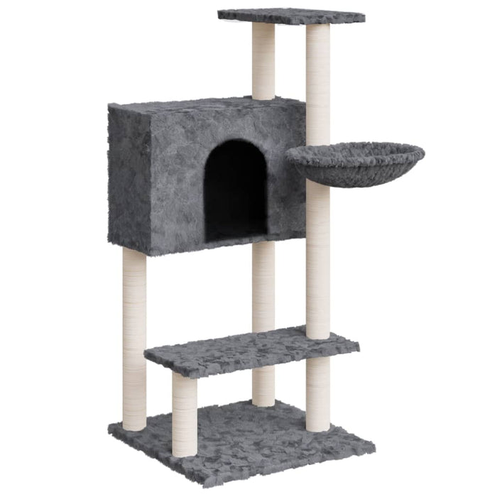 Ansamblu pisici, stâlpi din funie sisal, gri închis, 108,5 cm - WALTI WALTI
