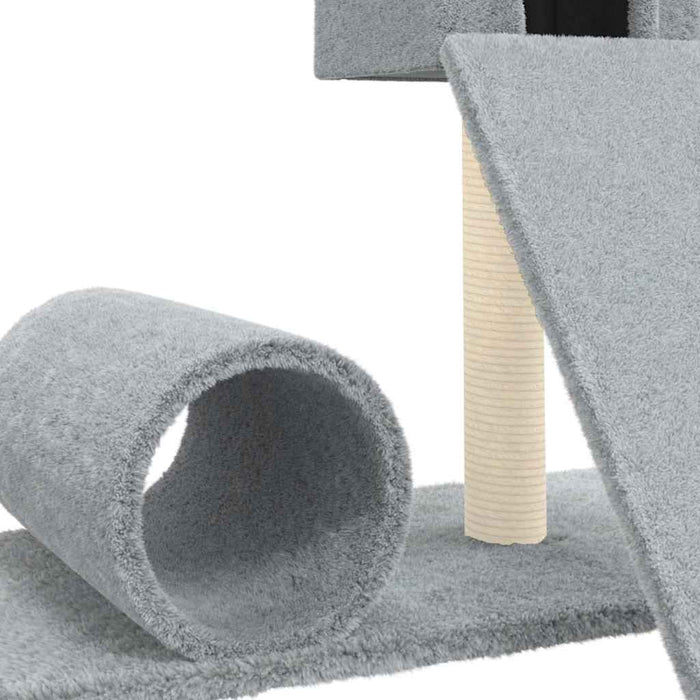 Ansamblu pisici, stâlpi din funie sisal, gri deschis, 59 cm - WALTI WALTI