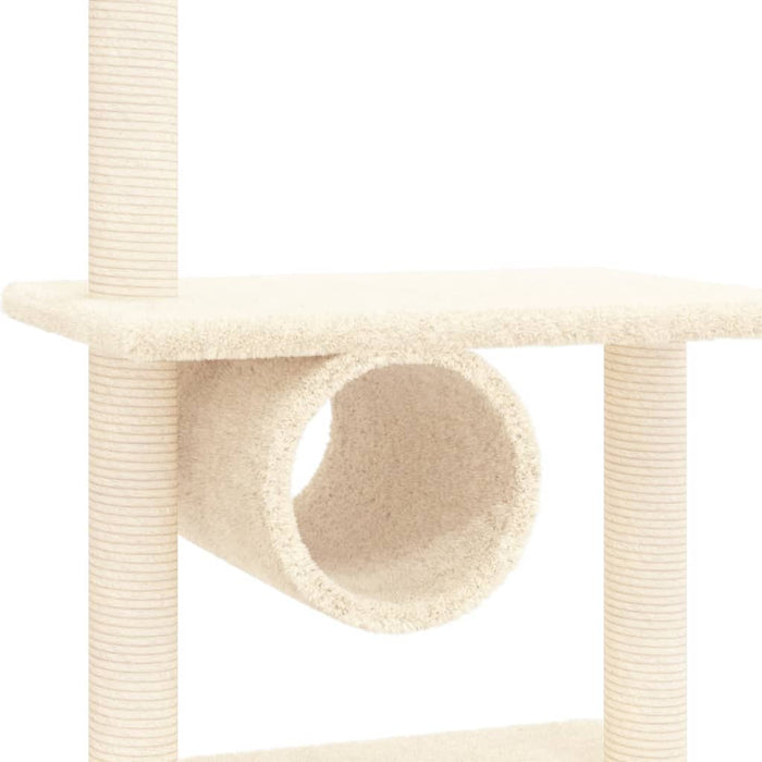 Ansamblu de pisici cu stâlpi din funie de sisal, crem, 279 cm WALTI