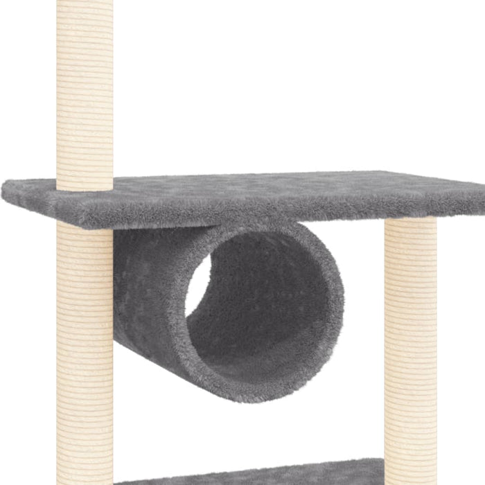 Ansamblu de pisici, stâlpi din funie sisal, gri închis, 279 cm - WALTI WALTI