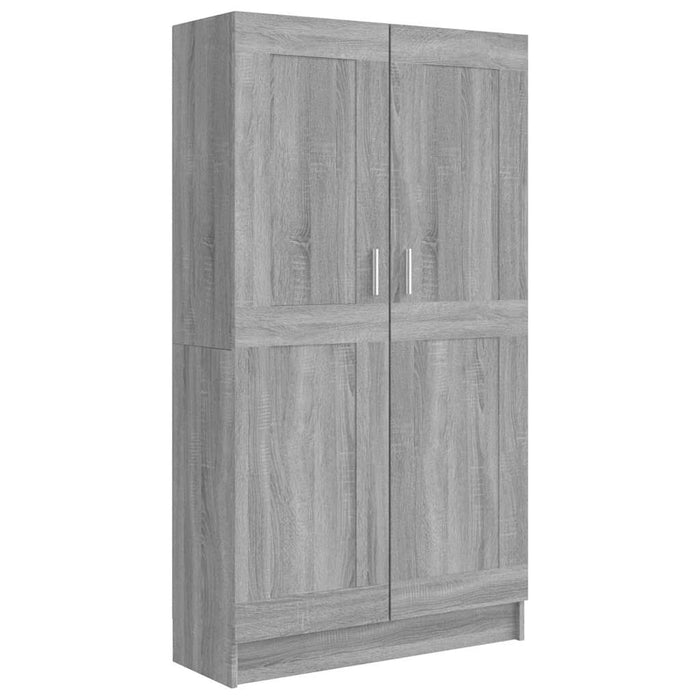 Bibliotecă, gri sonoma, 82,5x30,5x150 cm, lemn prelucrat - WALTI WALTI