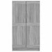 Bibliotecă, gri sonoma, 82,5x30,5x150 cm, lemn prelucrat - WALTI WALTI