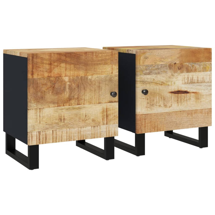 Noptiere, 2 buc., 40x33x46 cm, lemn masiv de acacia - WALTI WALTI