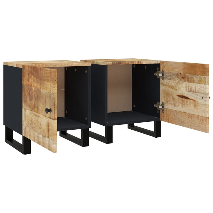 Noptiere, 2 buc., 40x33x46 cm, lemn masiv de acacia - WALTI WALTI