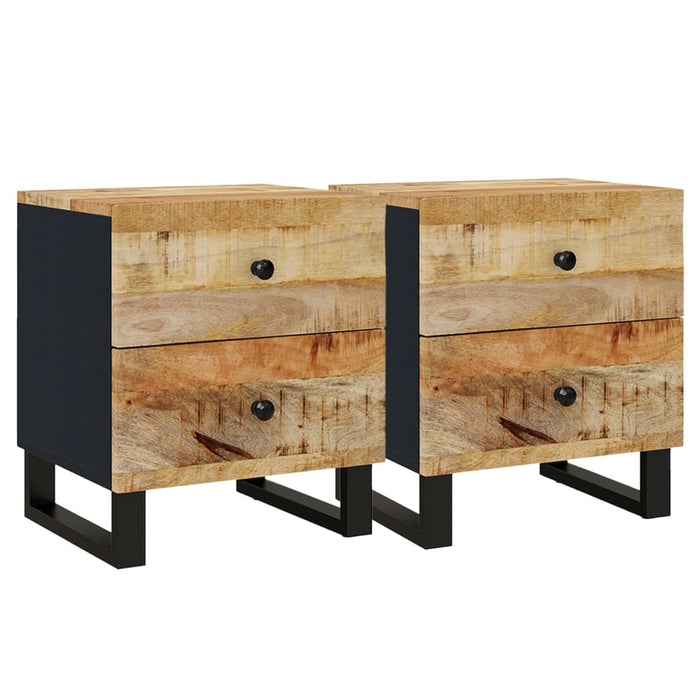 Noptiere, 2 buc., 40x33x46 cm, lemn masiv de acacia - WALTI WALTI