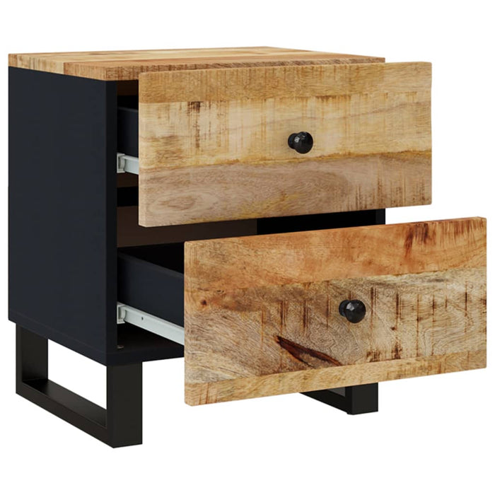 Noptiere, 2 buc., 40x33x46 cm, lemn masiv de acacia - WALTI WALTI