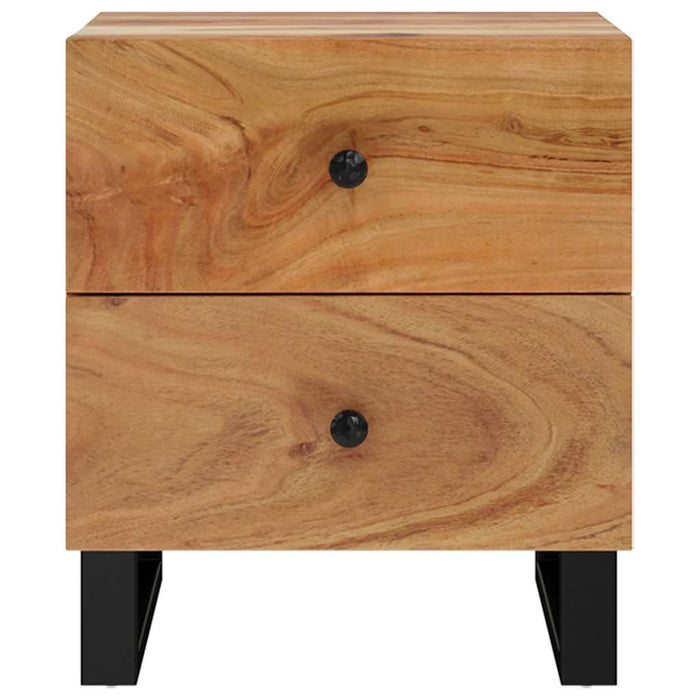 Noptiere, 2 buc., 40x33x46 cm, lemn masiv de acacia - WALTI WALTI