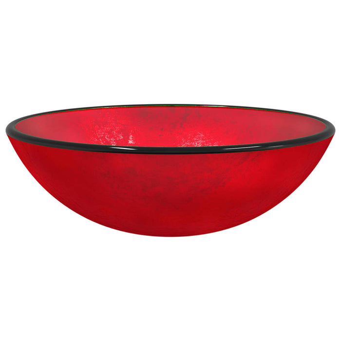 Chiuvetă din sticlă securizată, roșu, 42x14 cm - WALTI WALTI