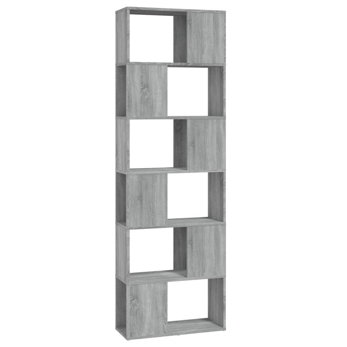 Bibliotecă/Separator de cameră, gri sonoma, 60x24x186 cm - WALTI WALTI