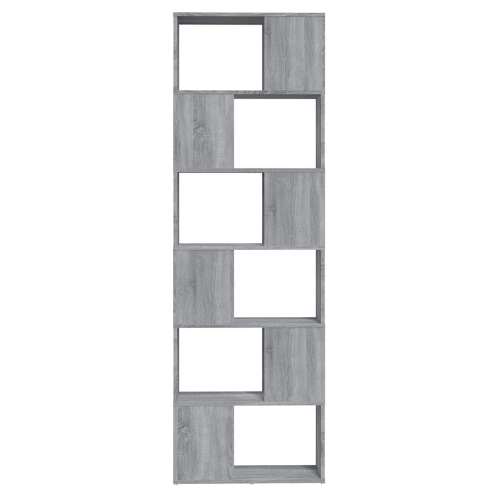 Bibliotecă/Separator de cameră, gri sonoma, 60x24x186 cm - WALTI WALTI