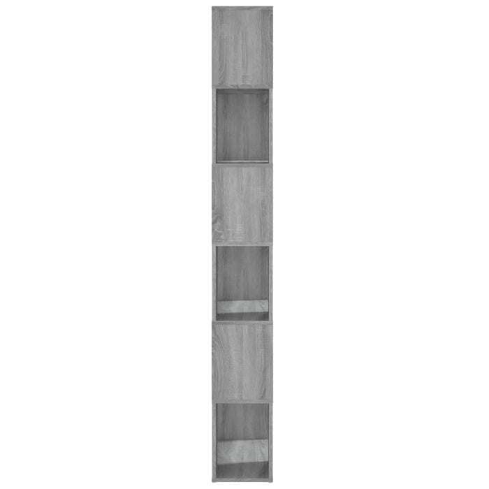 Bibliotecă/Separator de cameră, gri sonoma, 60x24x186 cm - WALTI WALTI