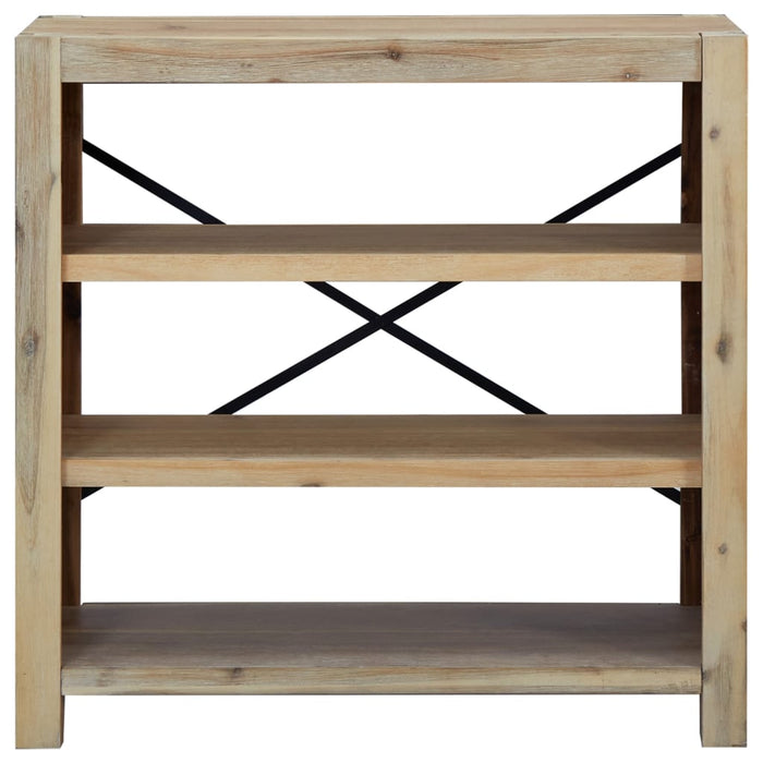Bibliotecă cu 3 rafturi, 80x30x80 cm, lemn masiv de acacia - WALTI WALTI