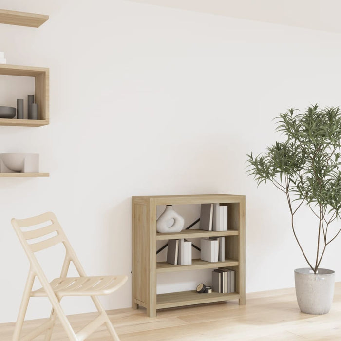 Bibliotecă cu 3 rafturi, 80x30x80 cm, lemn masiv de acacia - WALTI WALTI