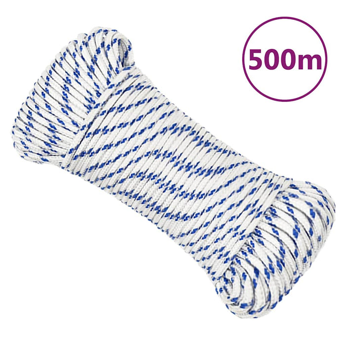 Frânghie de barcă, alb, 4 mm, 500 m, polipropilenă WALTI