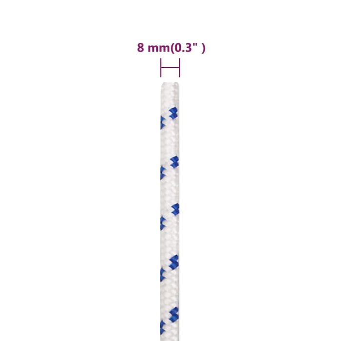 Frânghie de barcă, alb, 8 mm, 25 m, polipropilenă - WALTI WALTI