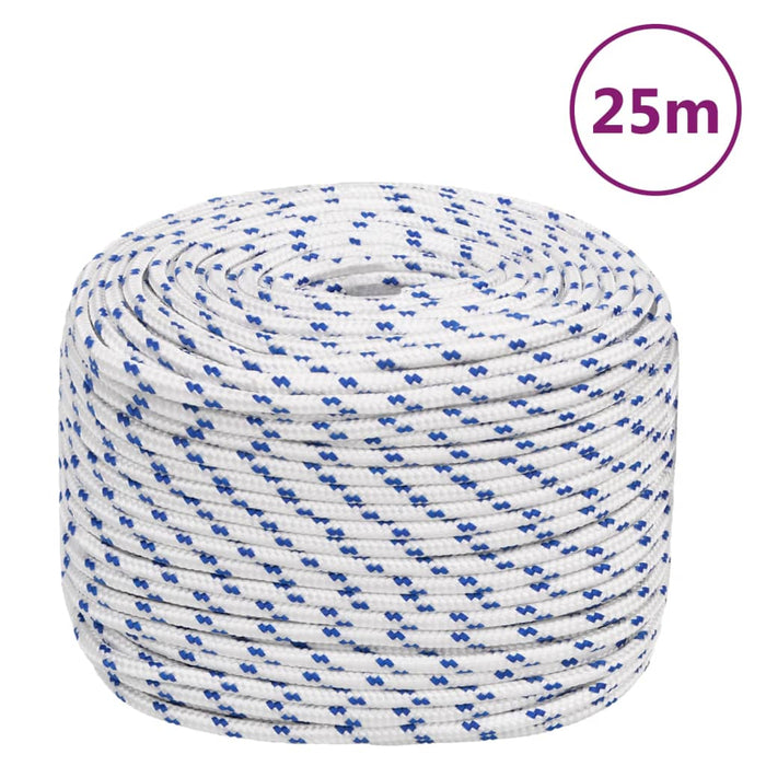 Frânghie de barcă, alb, 10 mm, 25 m, polipropilenă - WALTI WALTI