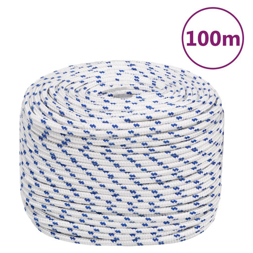 Frânghie de barcă, alb, 10 mm, 100 m, polipropilenă - WALTI WALTI