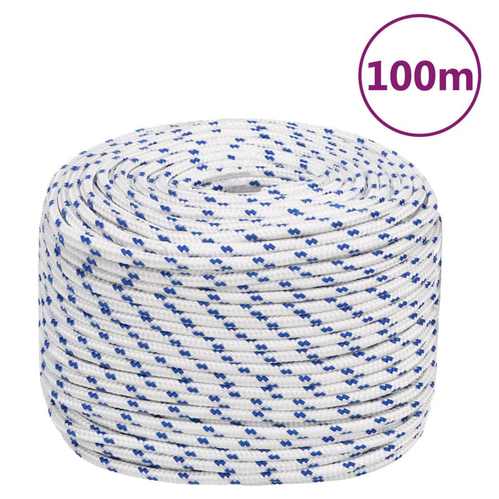 Frânghie de barcă, alb, 10 mm, 100 m, polipropilenă - WALTI WALTI