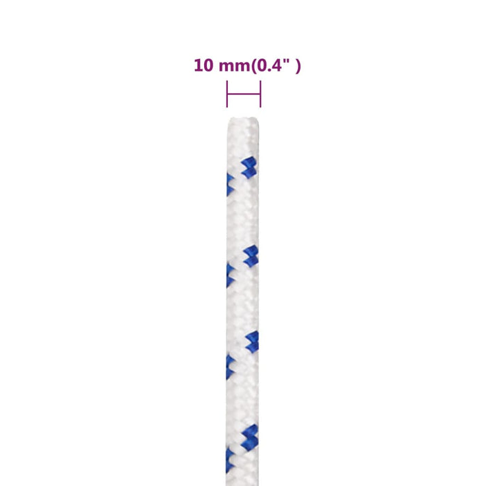 Frânghie de barcă, alb, 10 mm, 500 m, polipropilenă - WALTI WALTI
