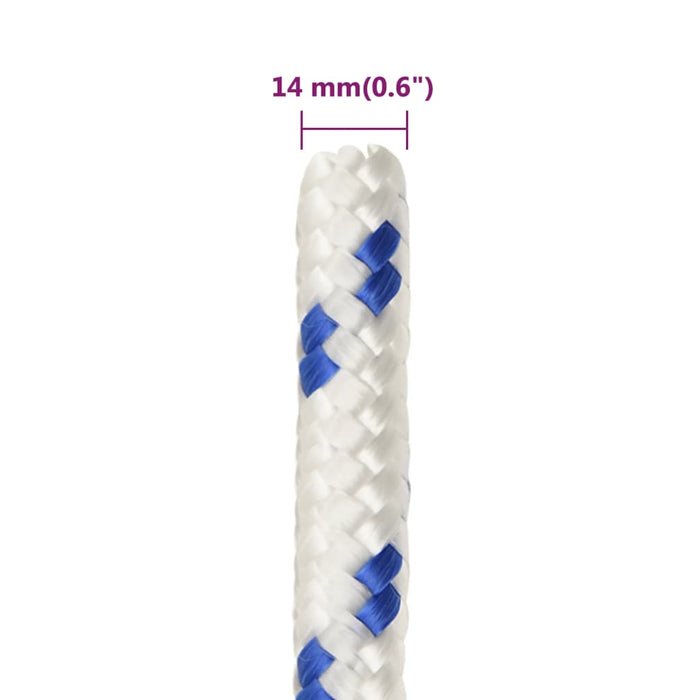 Frânghie de barcă, alb, 14 mm, 25 m, polipropilenă - WALTI WALTI