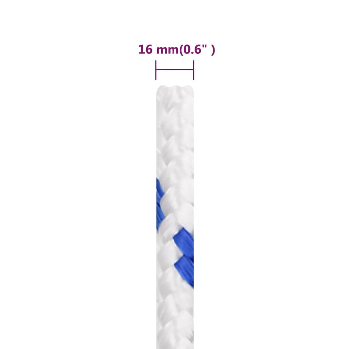 Frânghie de barcă, alb, 16 mm, 100 m, polipropilenă - WALTI WALTI