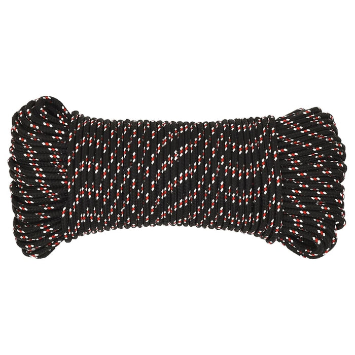 Frânghie de barcă, negru, 4 mm, 250 m, polipropilenă - WALTI WALTI