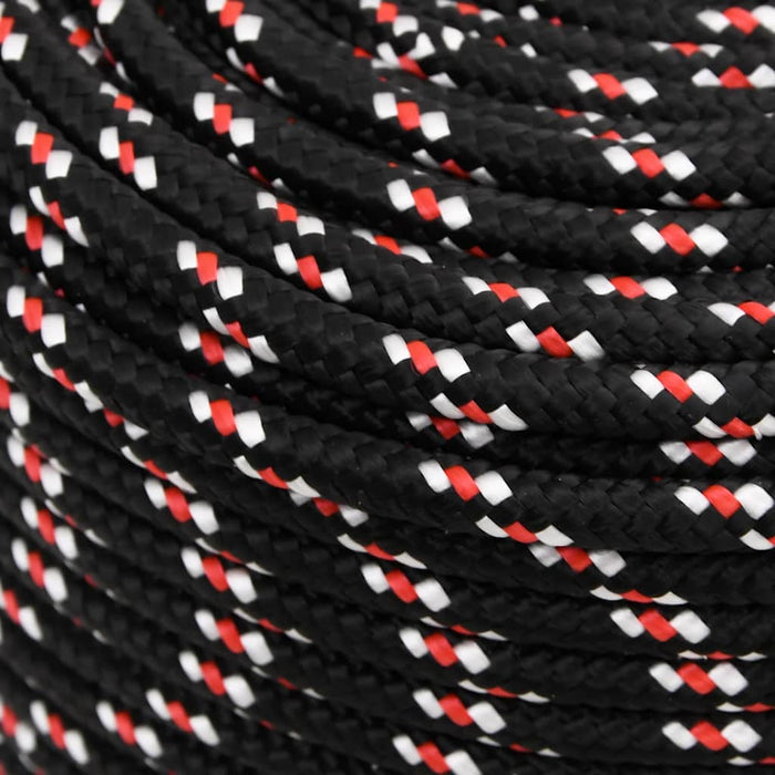 Frânghie de barcă, negru, 10 mm, 500 m, polipropilenă - WALTI WALTI