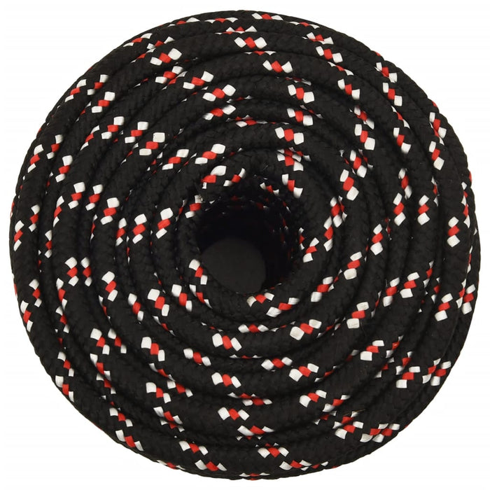 Frânghie de barcă, negru, 12 mm, 100 m, polipropilenă - WALTI WALTI