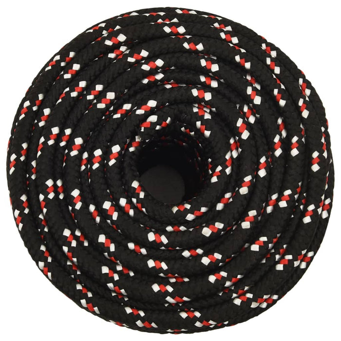 Frânghie de barcă, negru, 14 mm, 100 m, polipropilenă - WALTI WALTI