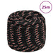 Frânghie de barcă, negru, 16 mm, 25 m, polipropilenă - WALTI WALTI
