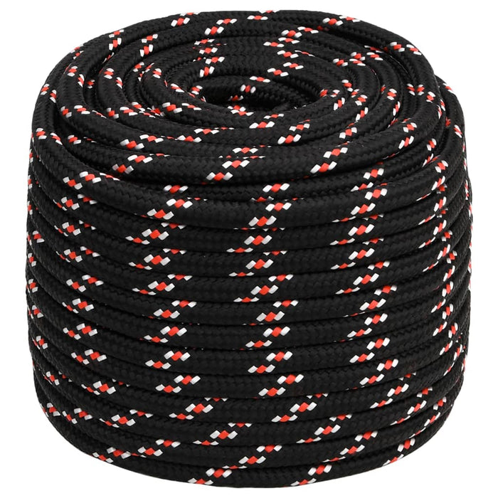 Frânghie de barcă, negru, 18 mm, 25 m, polipropilenă - WALTI WALTI