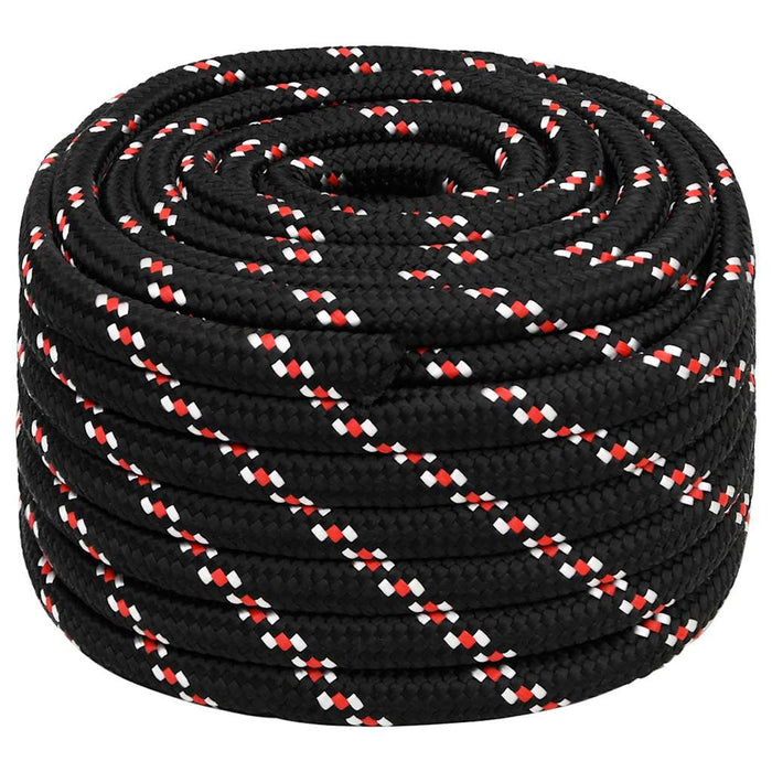 Frânghie de barcă, negru, 20 mm, 50 m, polipropilenă - WALTI WALTI