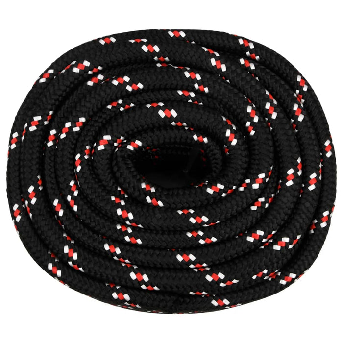 Frânghie de barcă, negru, 20 mm, 100 m, polipropilenă - WALTI WALTI