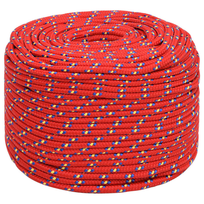 Frânghie de barcă, roșu, 6 mm, 25 m, polipropilenă - WALTI WALTI